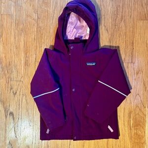 Patagonia Maroon and Light Pink Jacket